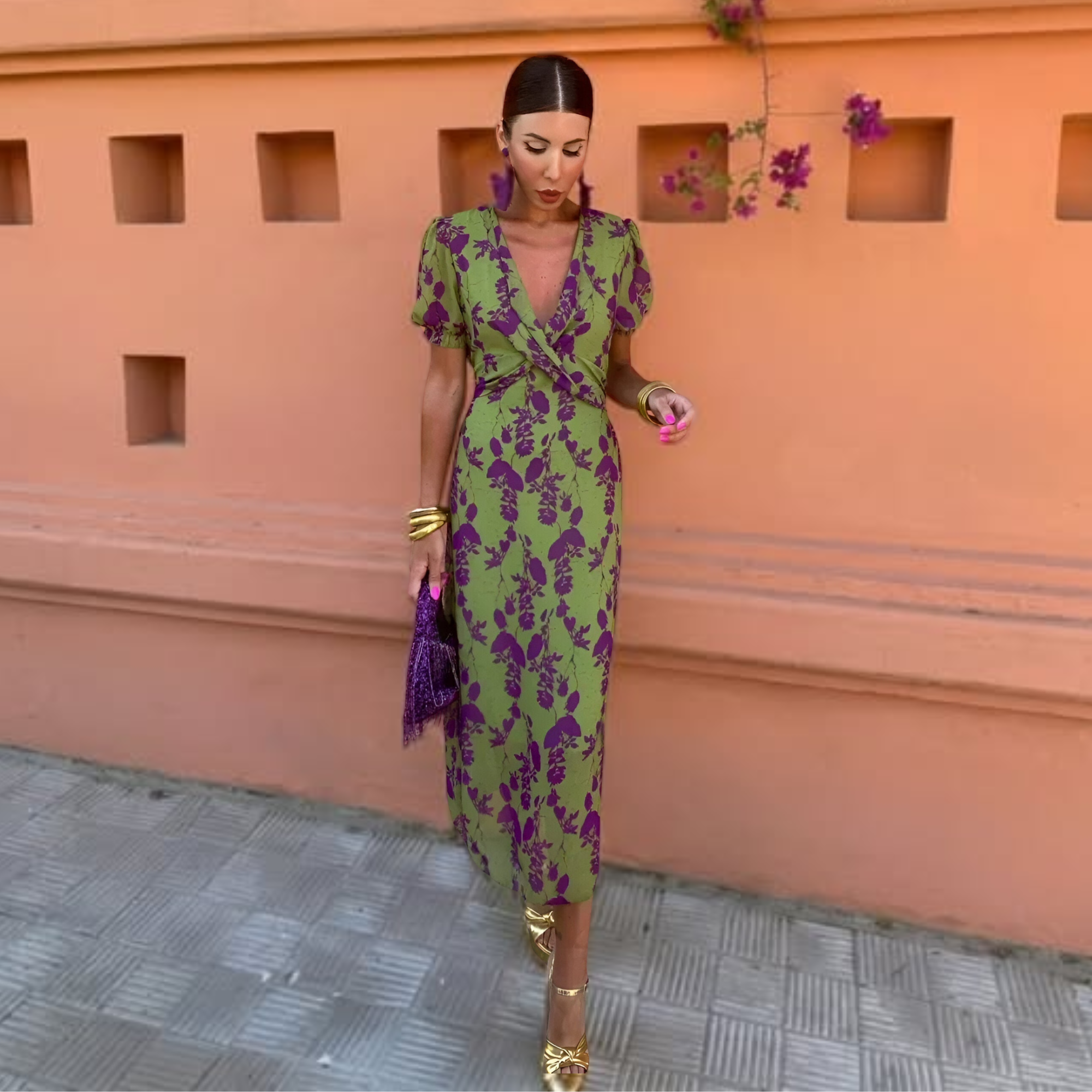 Veronika – Lehké jarní šaty s elegantním vzhledem – Alva Karlovy
