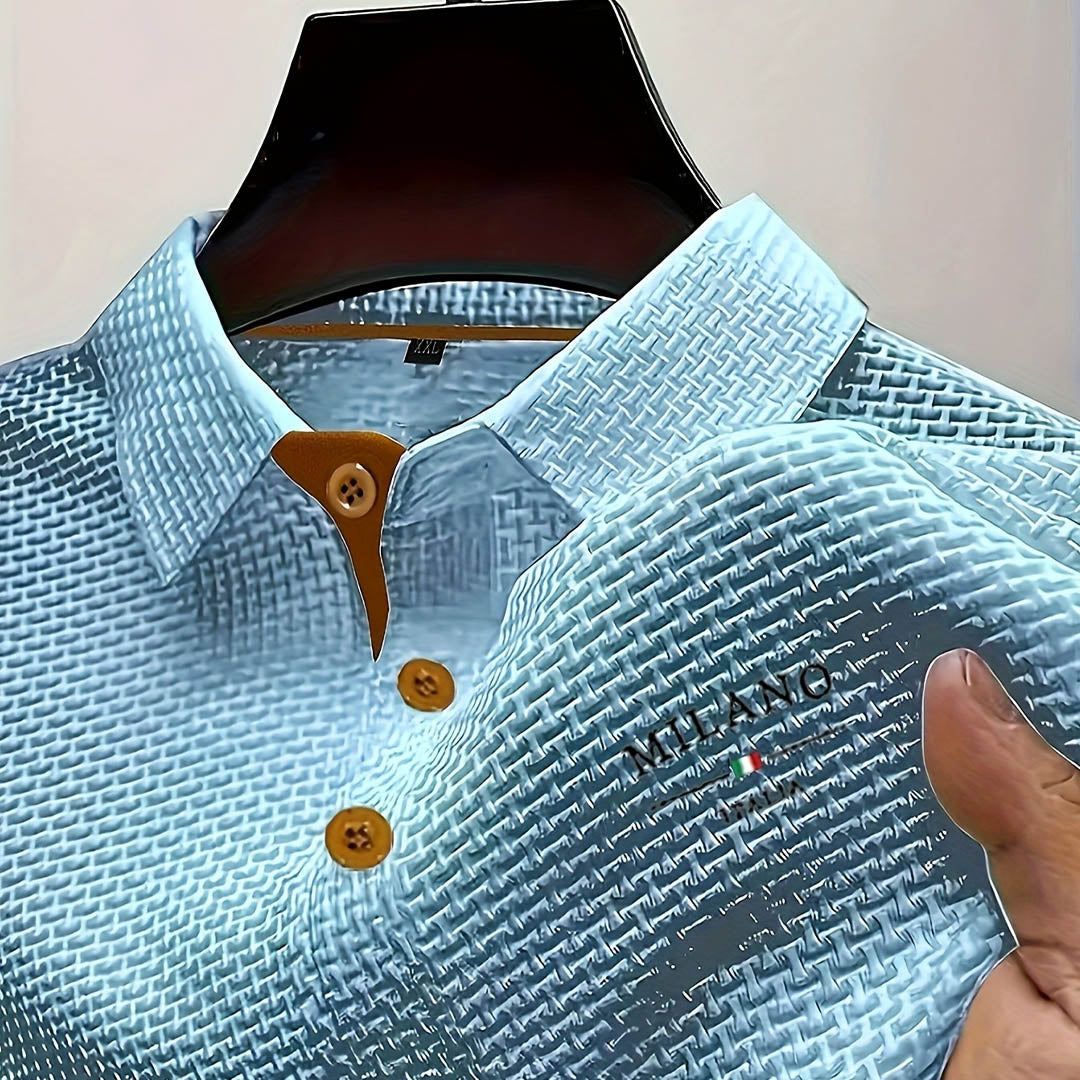 Martin – Elegantní pánské polo s výraznou strukturou – Alva Karlovy