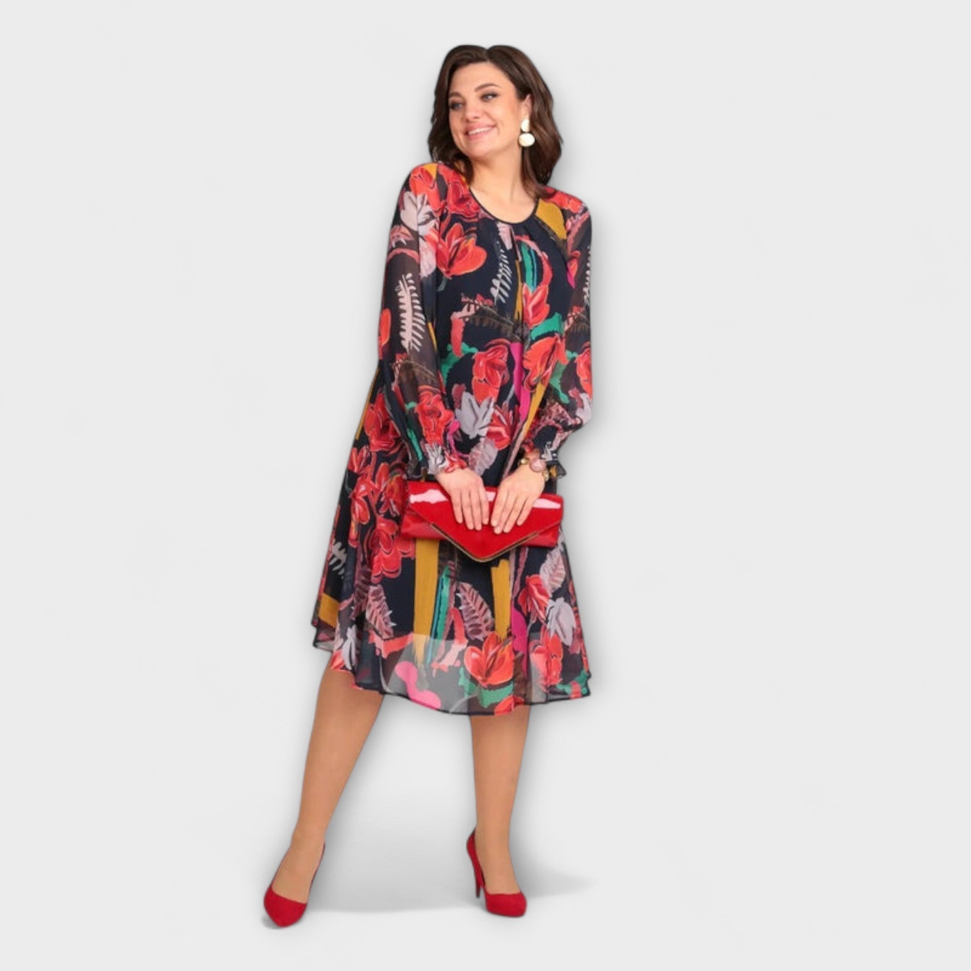 Caroline - Elegantní šaty pro plnoštíhlé pro maximální pohodlí