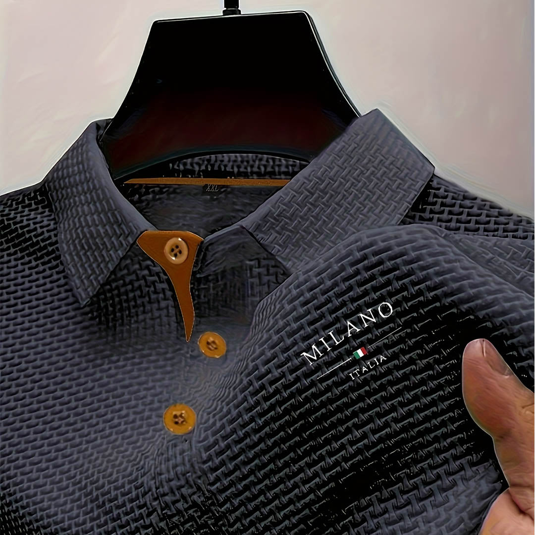 Martin – Elegantní pánské polo s výraznou strukturou – Alva Karlovy