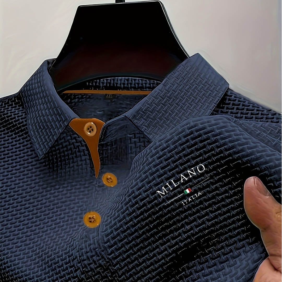 Martin – Elegantní pánské polo s výraznou strukturou – Alva Karlovy