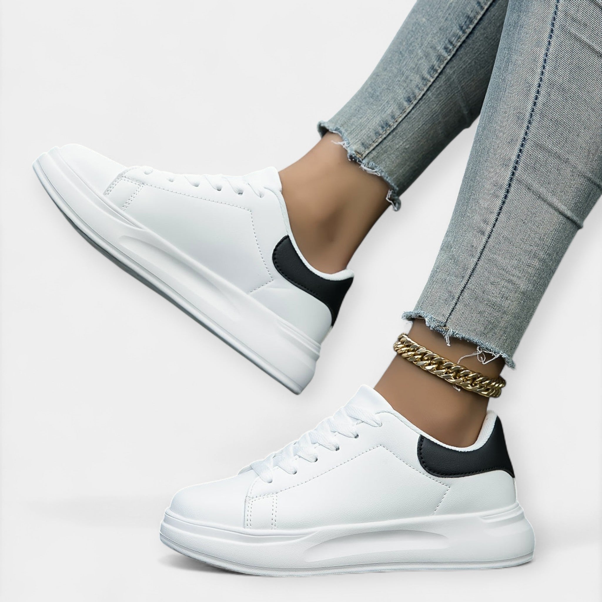 Magdaléna Elegantní Minimalistické Městské Tenisky Styl