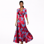 Emilia – Elegantní maxi šaty s květinovým vzorem – Alva Karlovy