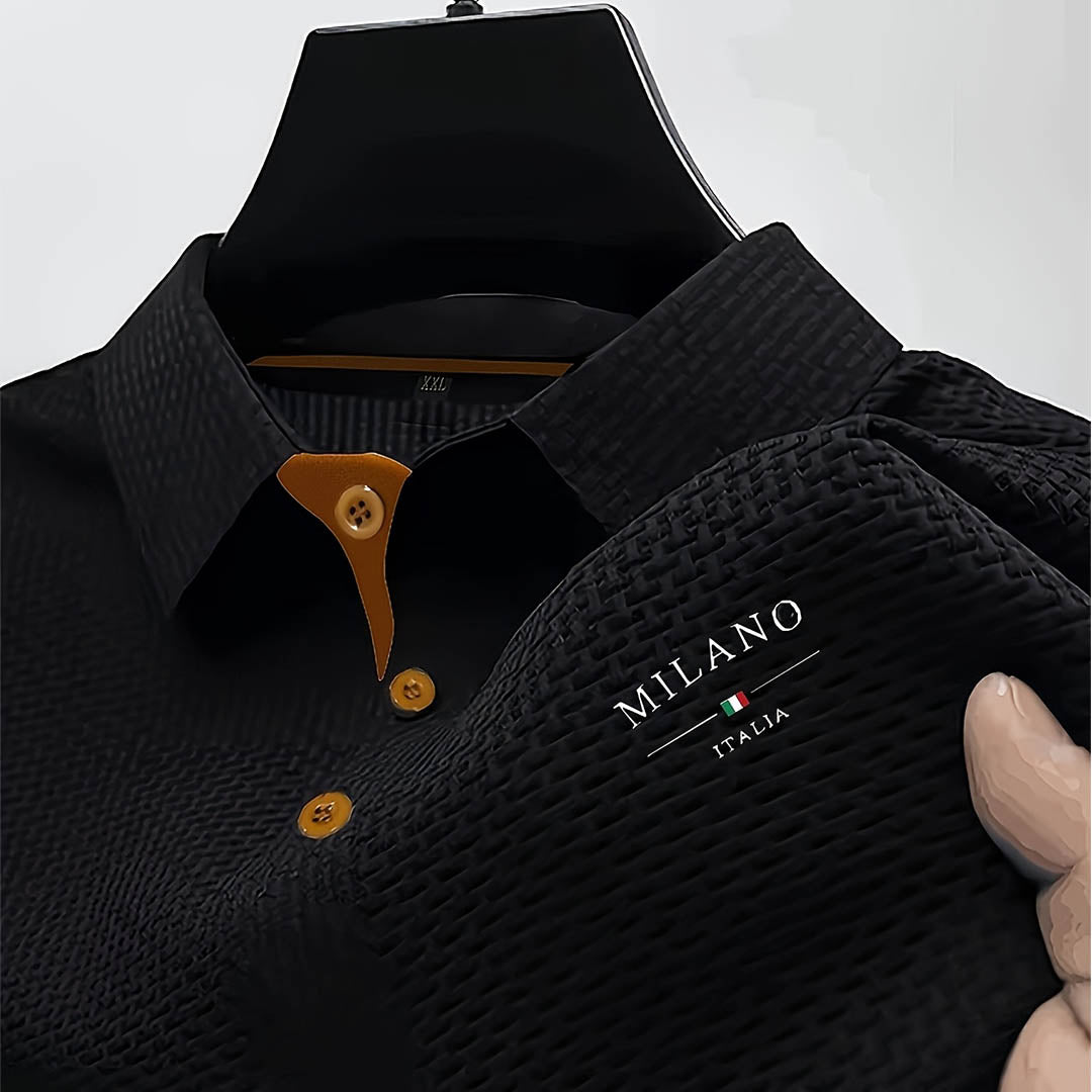 Martin – Elegantní pánské polo s výraznou strukturou – Alva Karlovy
