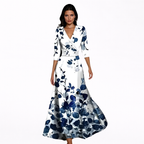 Emilia – Elegantní maxi šaty s květinovým vzorem – Alva Karlovy