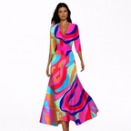 Emilia – Elegantní maxi šaty s květinovým vzorem – Alva Karlovy