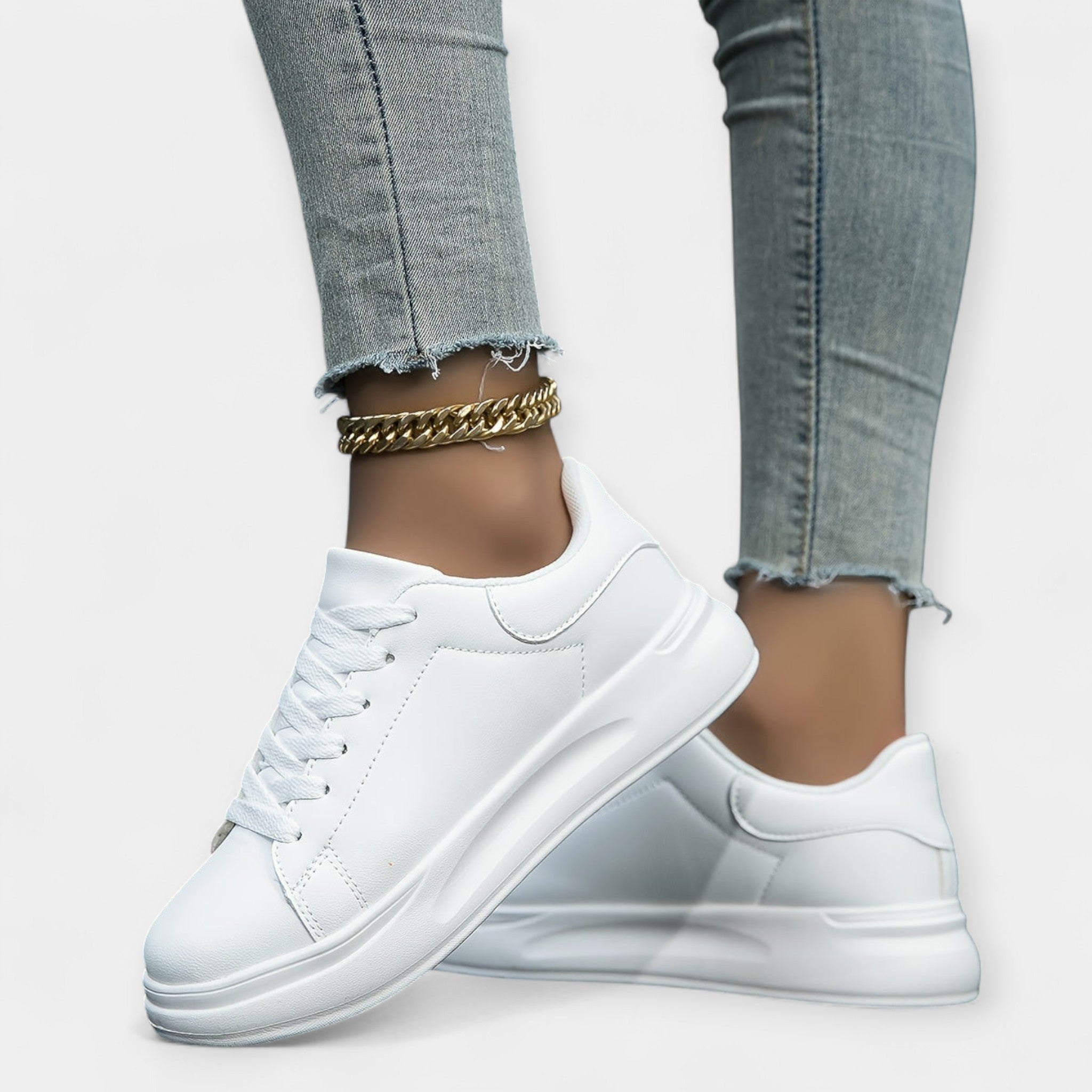 Magdaléna Elegantní Minimalistické Městské Tenisky Styl