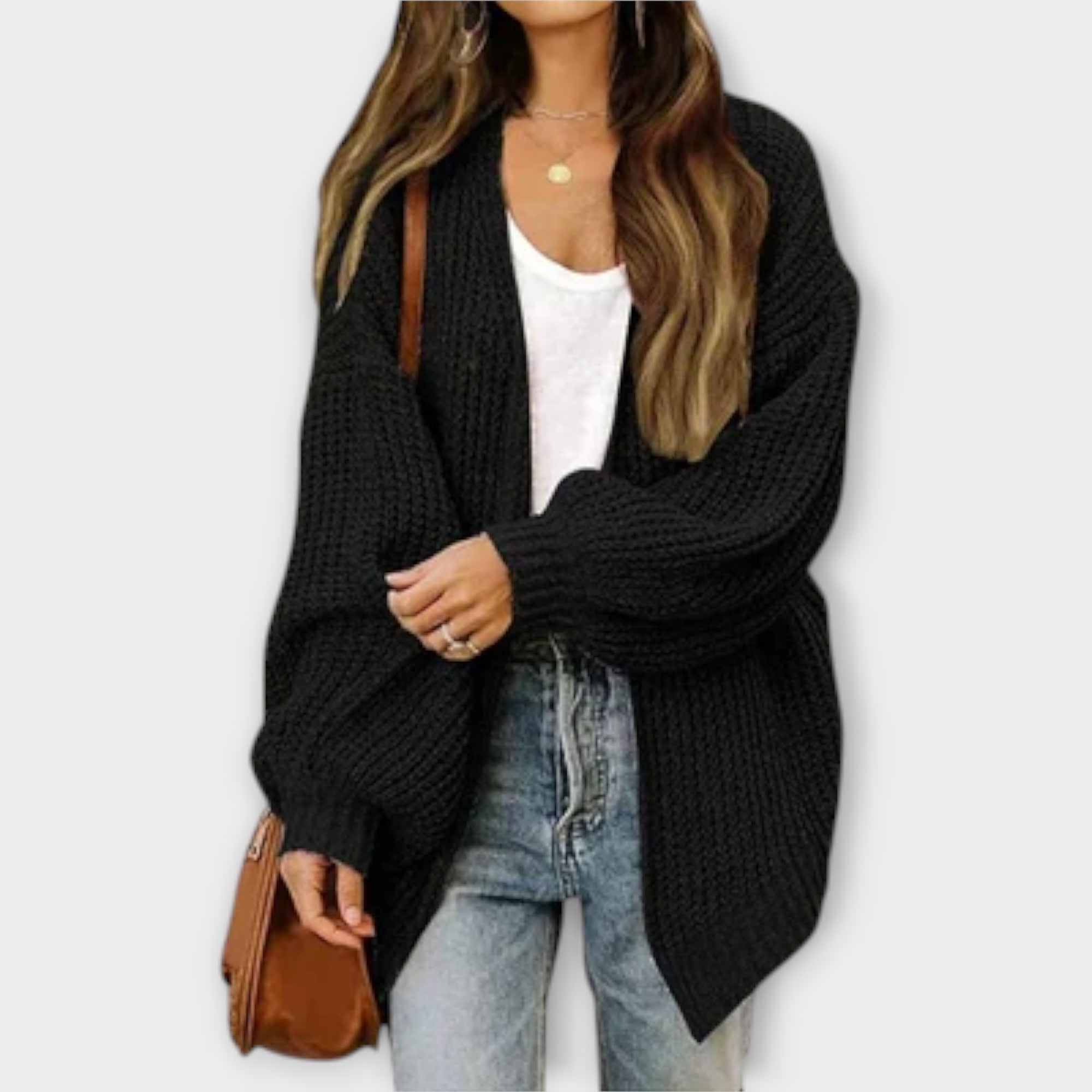 Leppa - Ležérní pletený cardigan