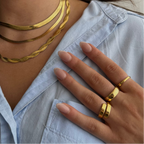Adéla Elegantní Prsten Každodenní Minimalistické Nosení