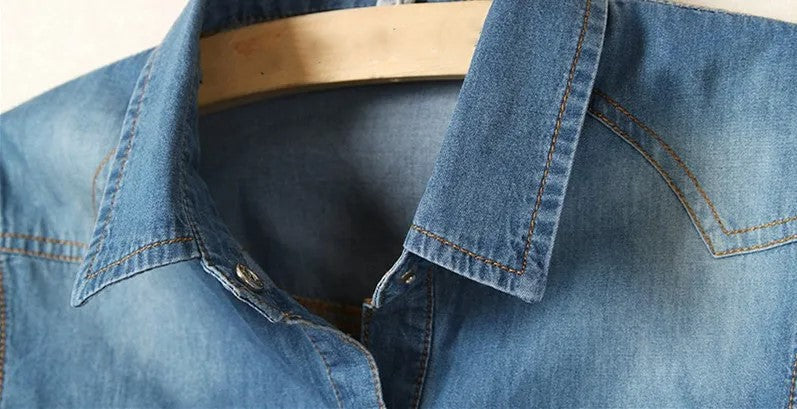 Cool letní džínový crop-top