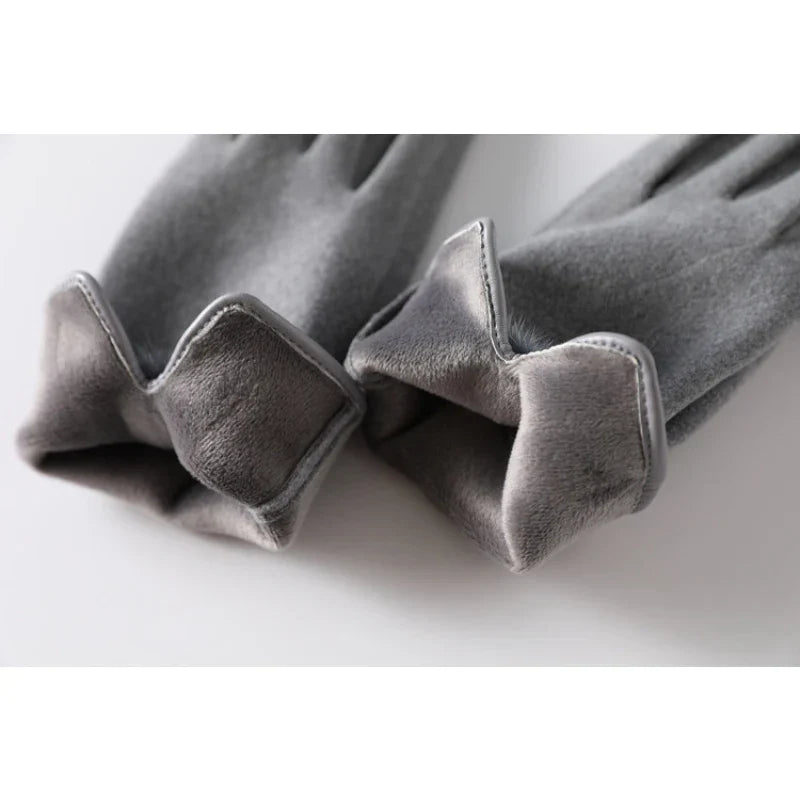 Rukavice Luxe Touch s pom-pomy