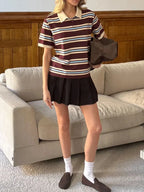 Noelle Stripe Polo Tričko