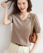 Elysian V-Neck Pletený Top