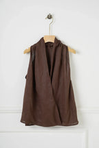 Vesta z lnu Valienne Drape