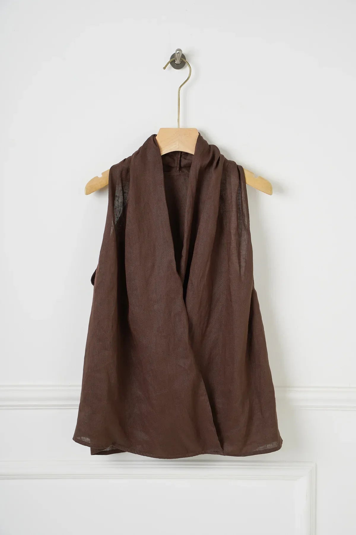Vesta z lnu Valienne Drape
