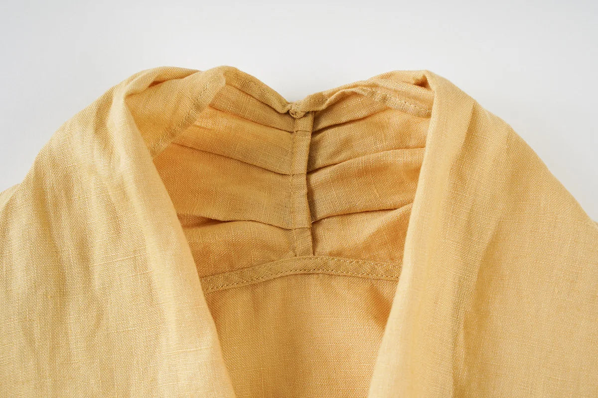 Vesta z lnu Valienne Drape