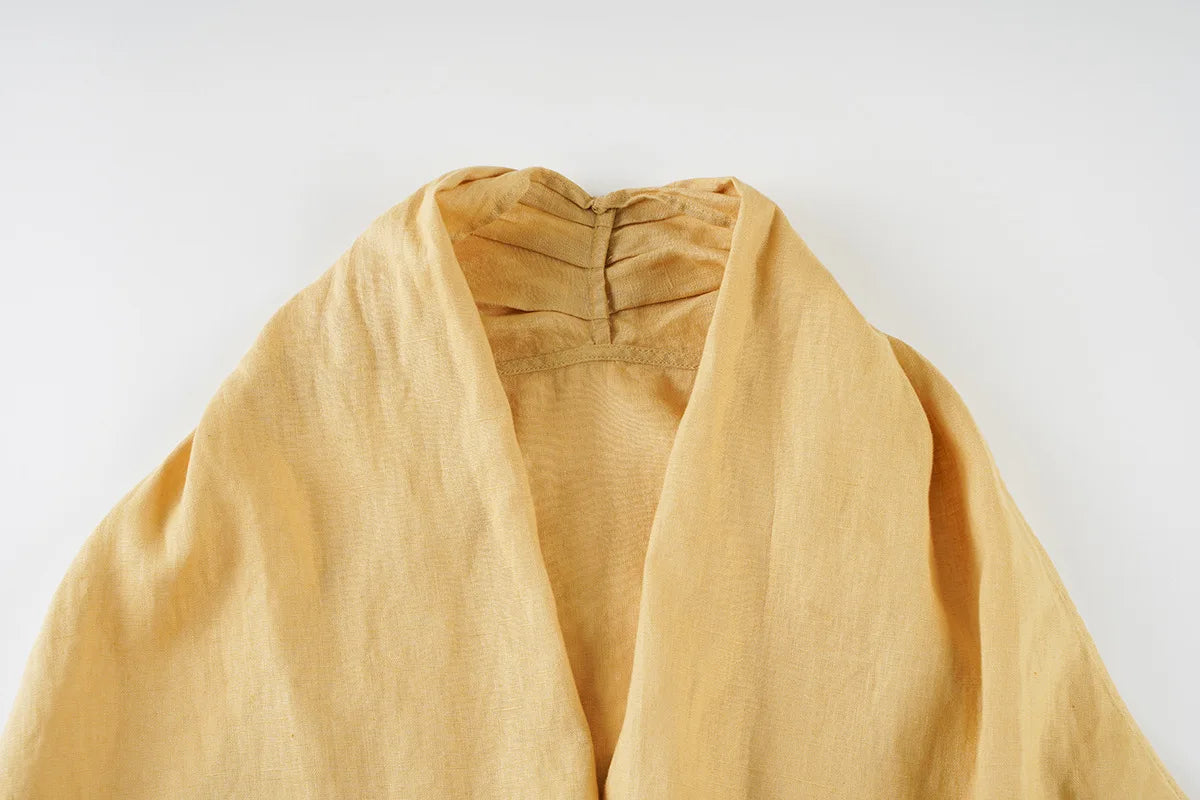 Vesta z lnu Valienne Drape