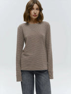 Linden Stripe Top s dlouhým rukávem