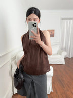 Vesta z lnu Valienne Drape