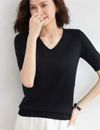 Elysian V-Neck Pletený Top