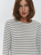 Linden Stripe Top s dlouhým rukávem