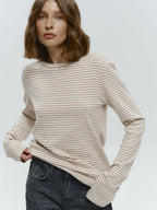 Linden Stripe Top s dlouhým rukávem