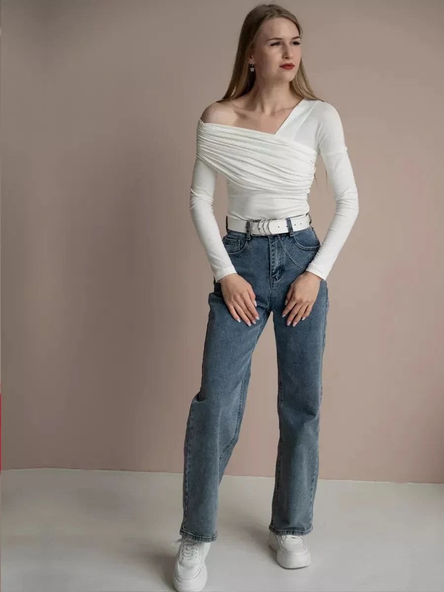 Clara Monroe Top s jedním ramenem
