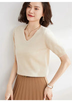 Elysian V-Neck Pletený Top