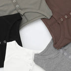 Milano Pop-Button Top