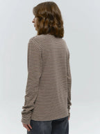 Linden Stripe Top s dlouhým rukávem