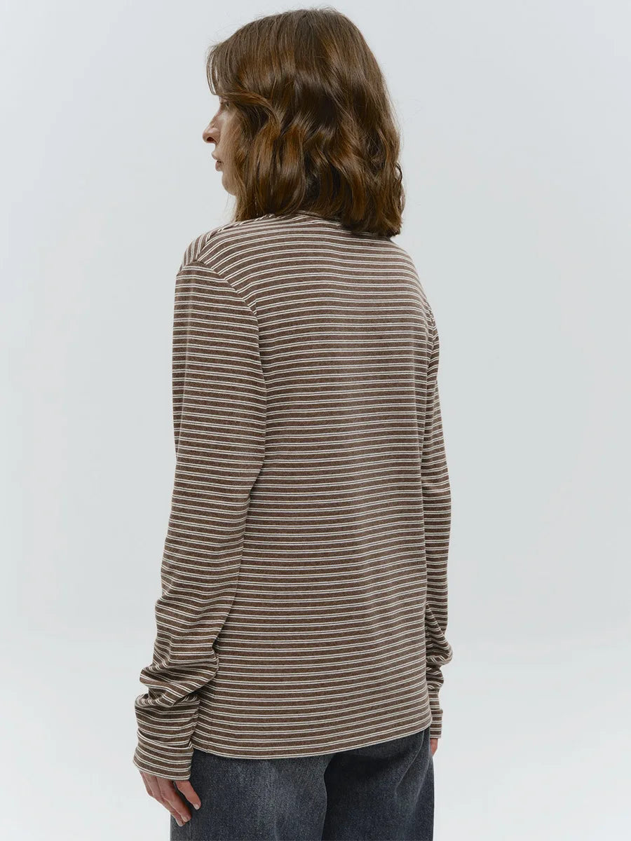 Linden Stripe Top s dlouhým rukávem