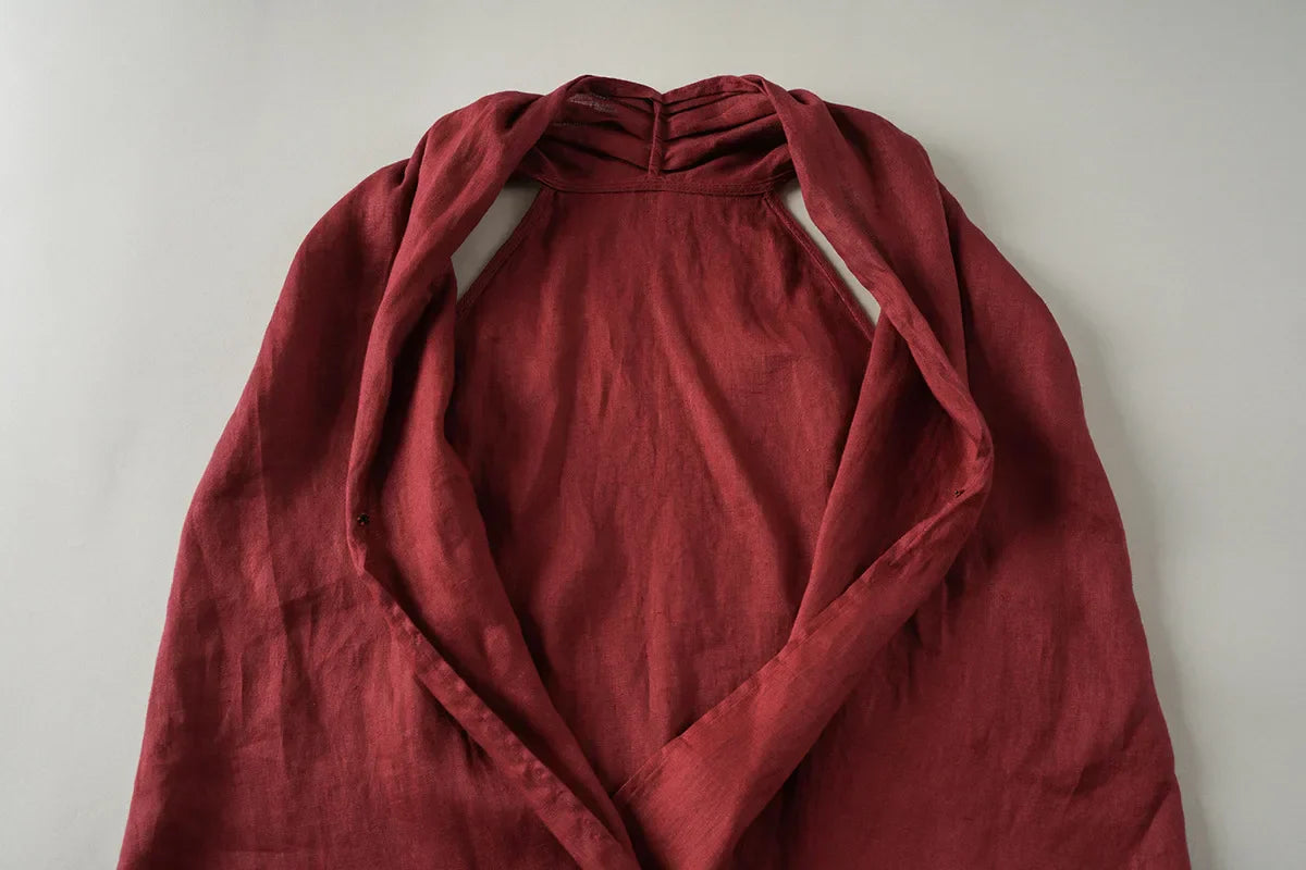 Vesta z lnu Valienne Drape