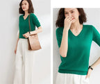 Elysian V-Neck Pletený Top
