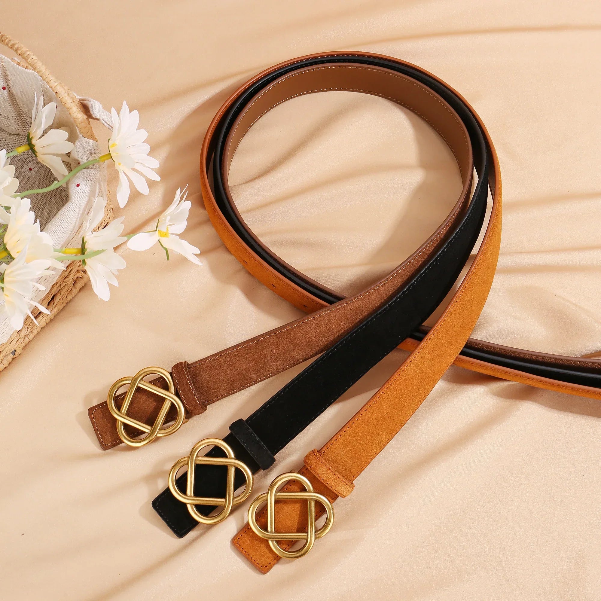 Everlyn Suede Loop Belt