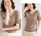 Elysian V-Neck Pletený Top