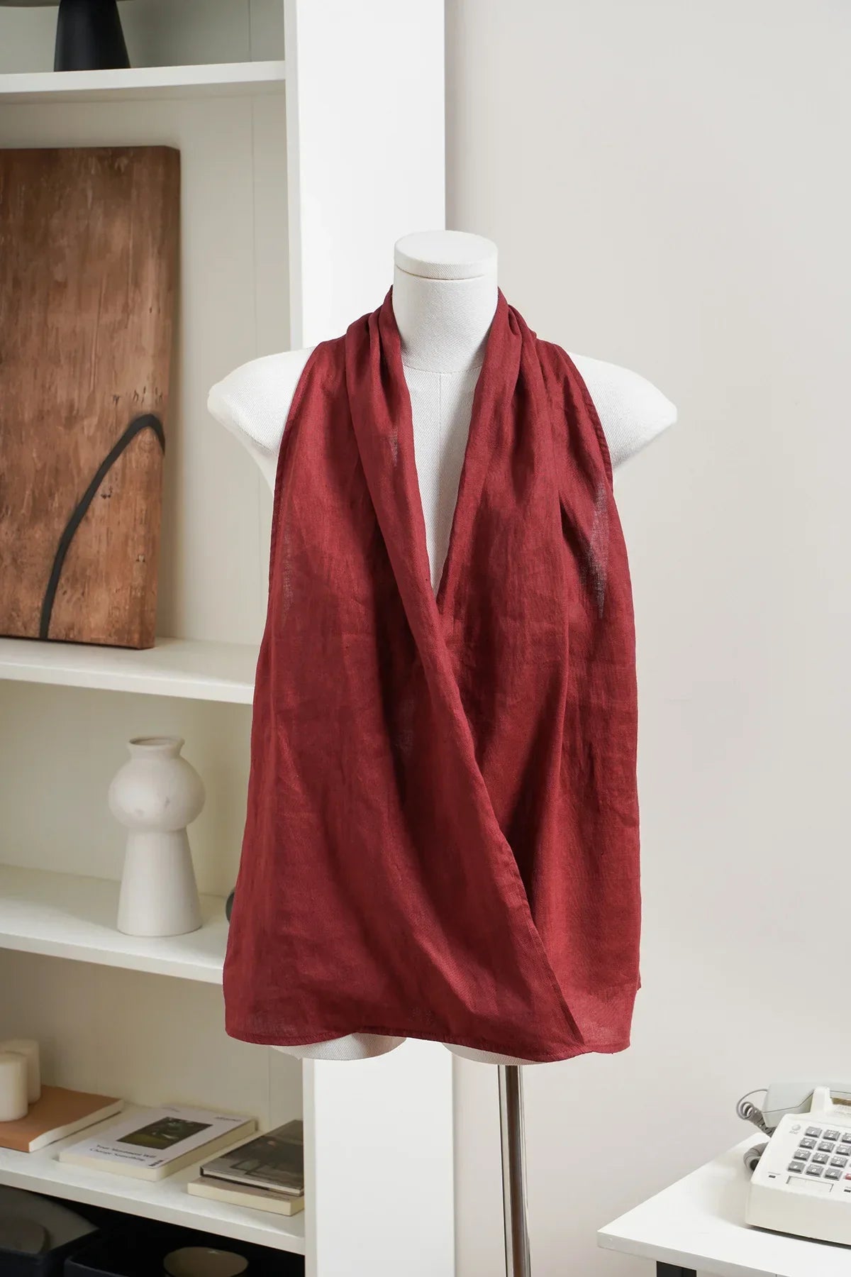 Vesta z lnu Valienne Drape