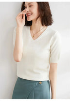Elysian V-Neck Pletený Top