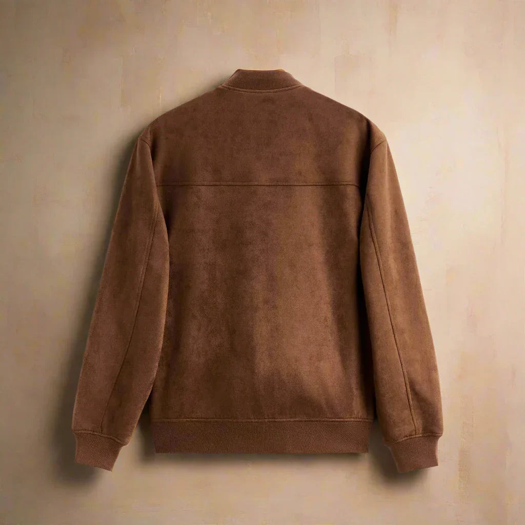 Světlá Suede Bunda