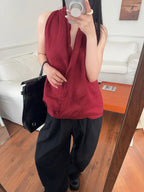 Vesta z lnu Valienne Drape