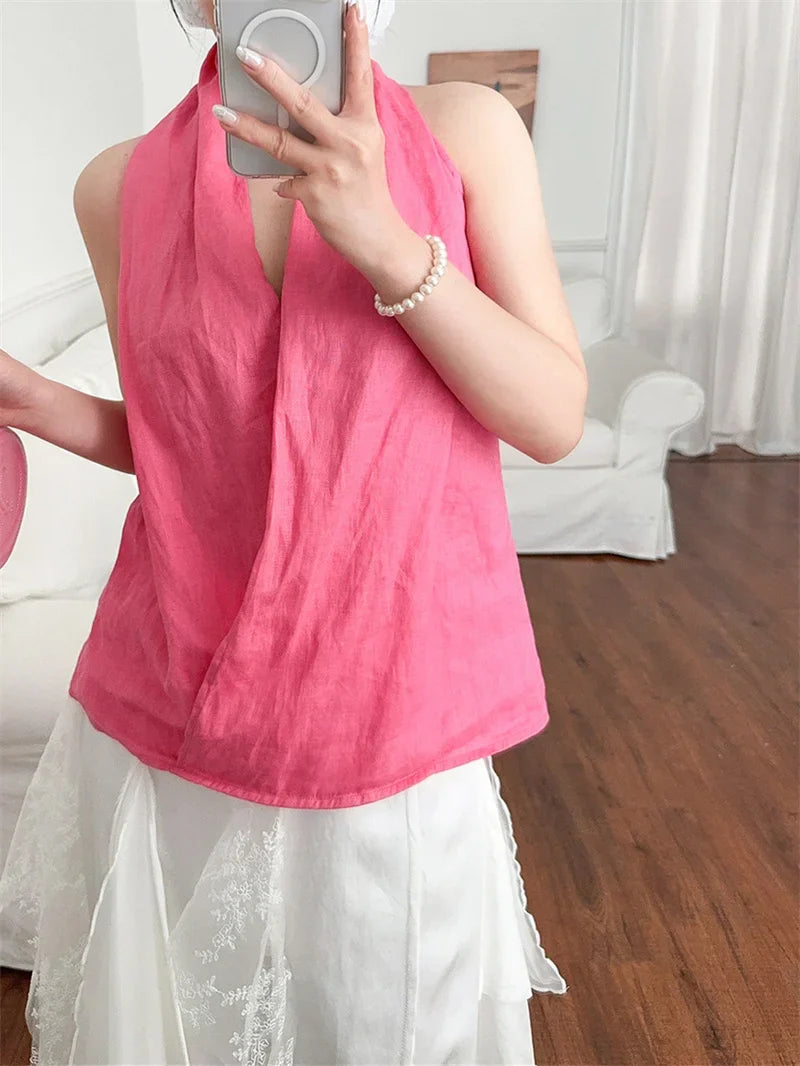 Vesta z lnu Valienne Drape
