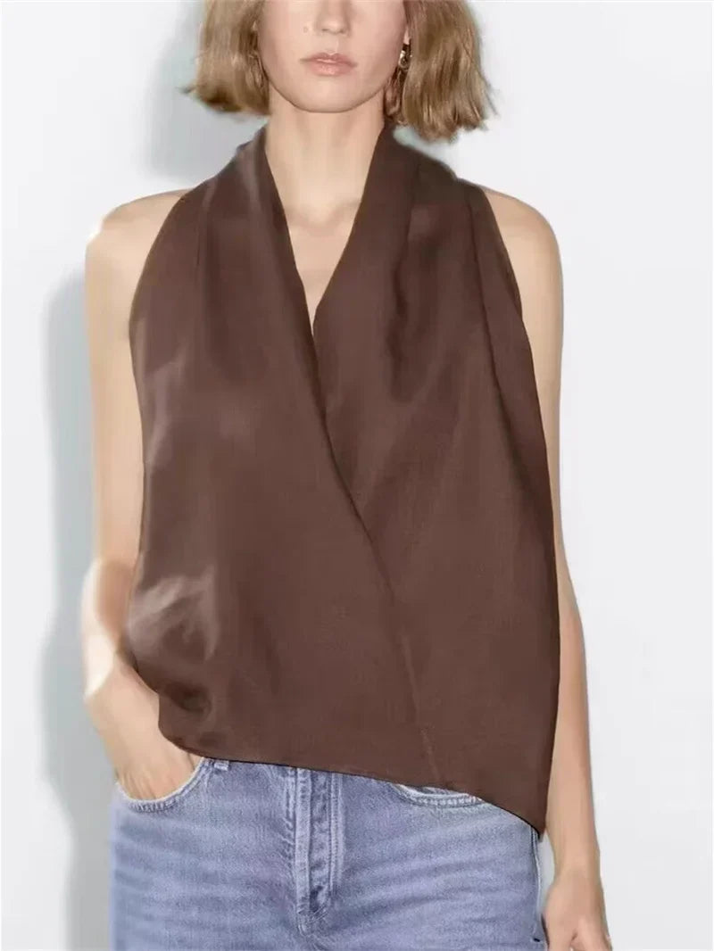 Vesta z lnu Valienne Drape