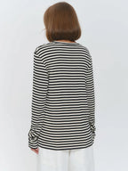 Linden Stripe Top s dlouhým rukávem