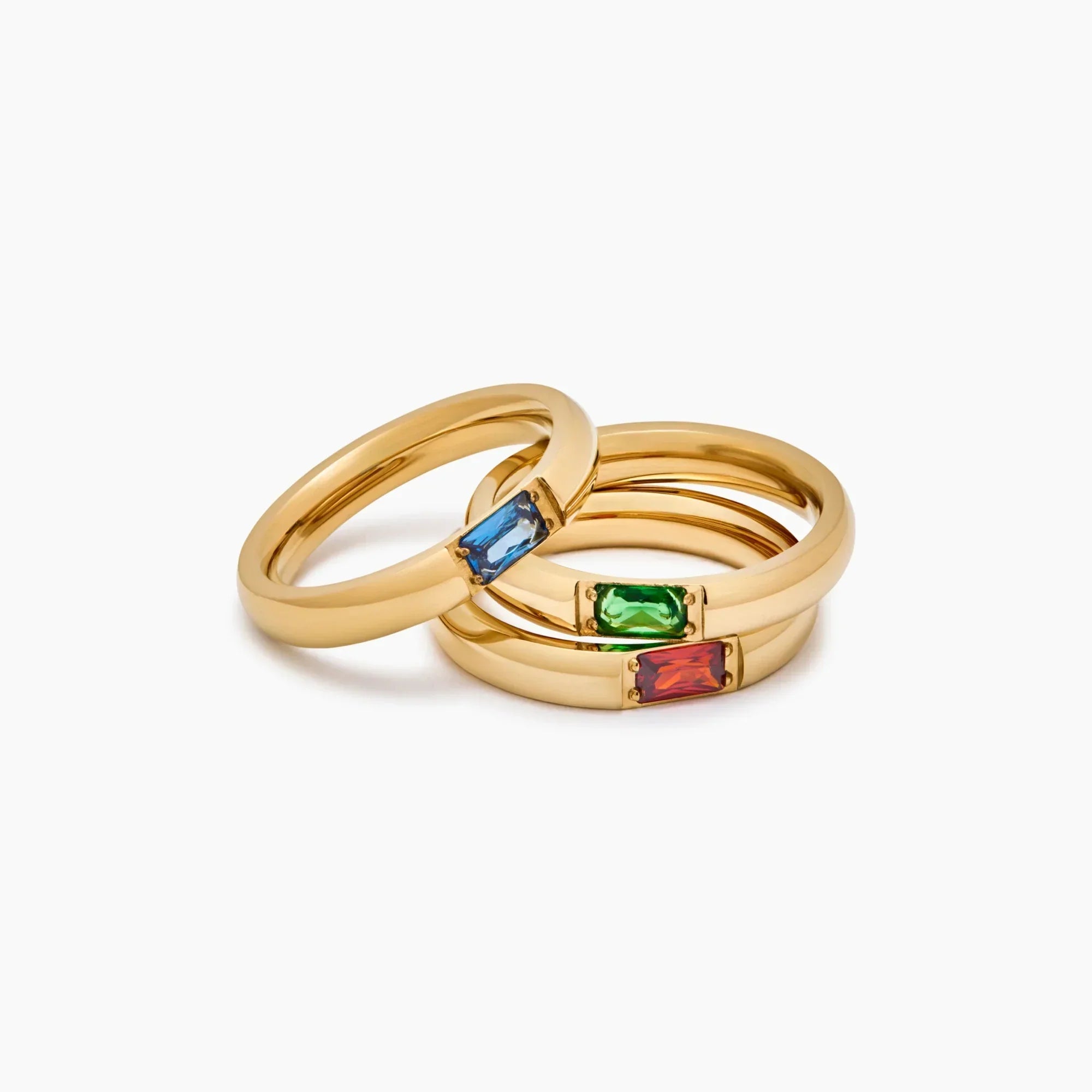 Prsten s Baguette Birthstone Band