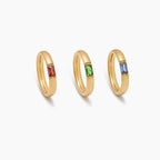 Prsten s Baguette Birthstone Band