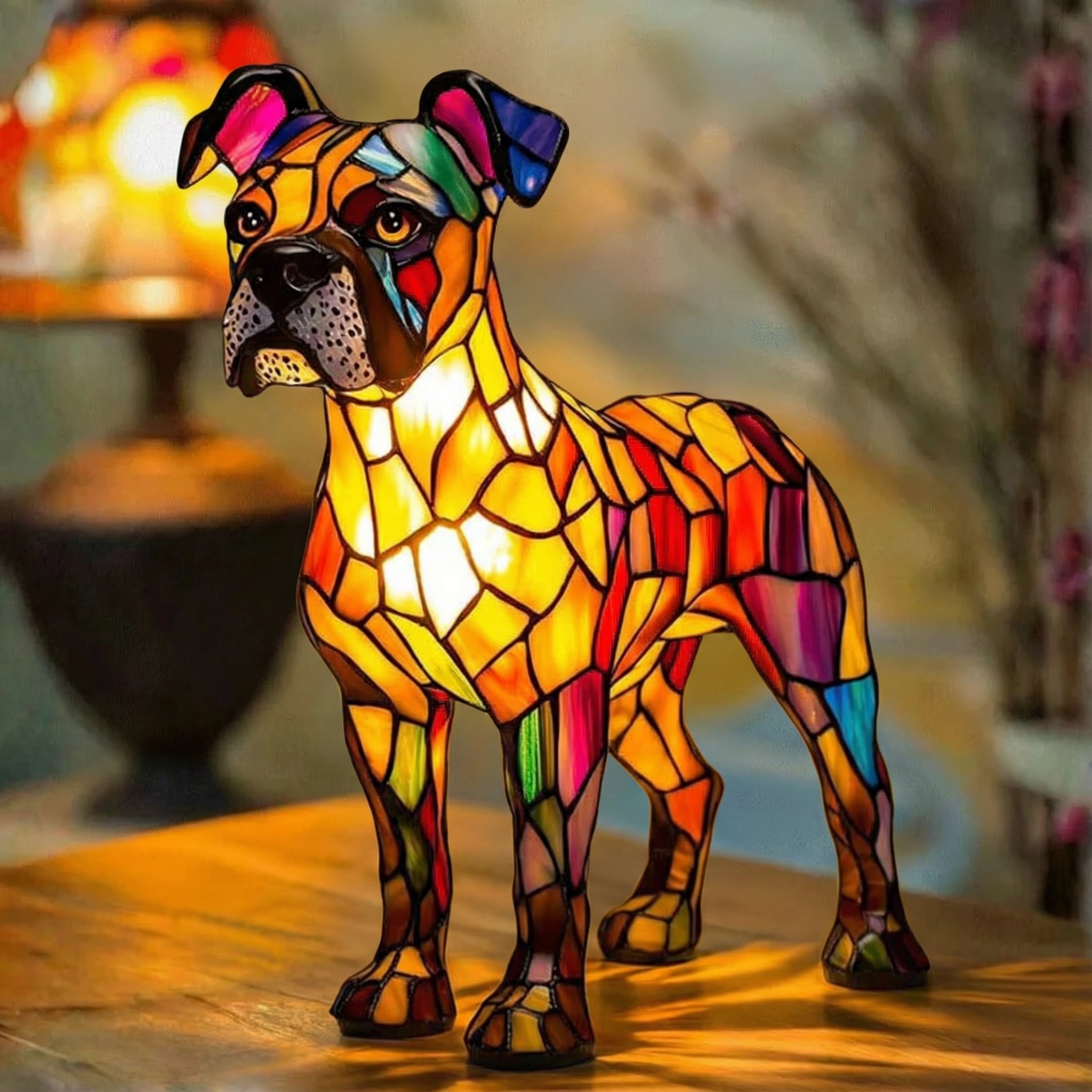 Rocky - Lampa ve vitráži