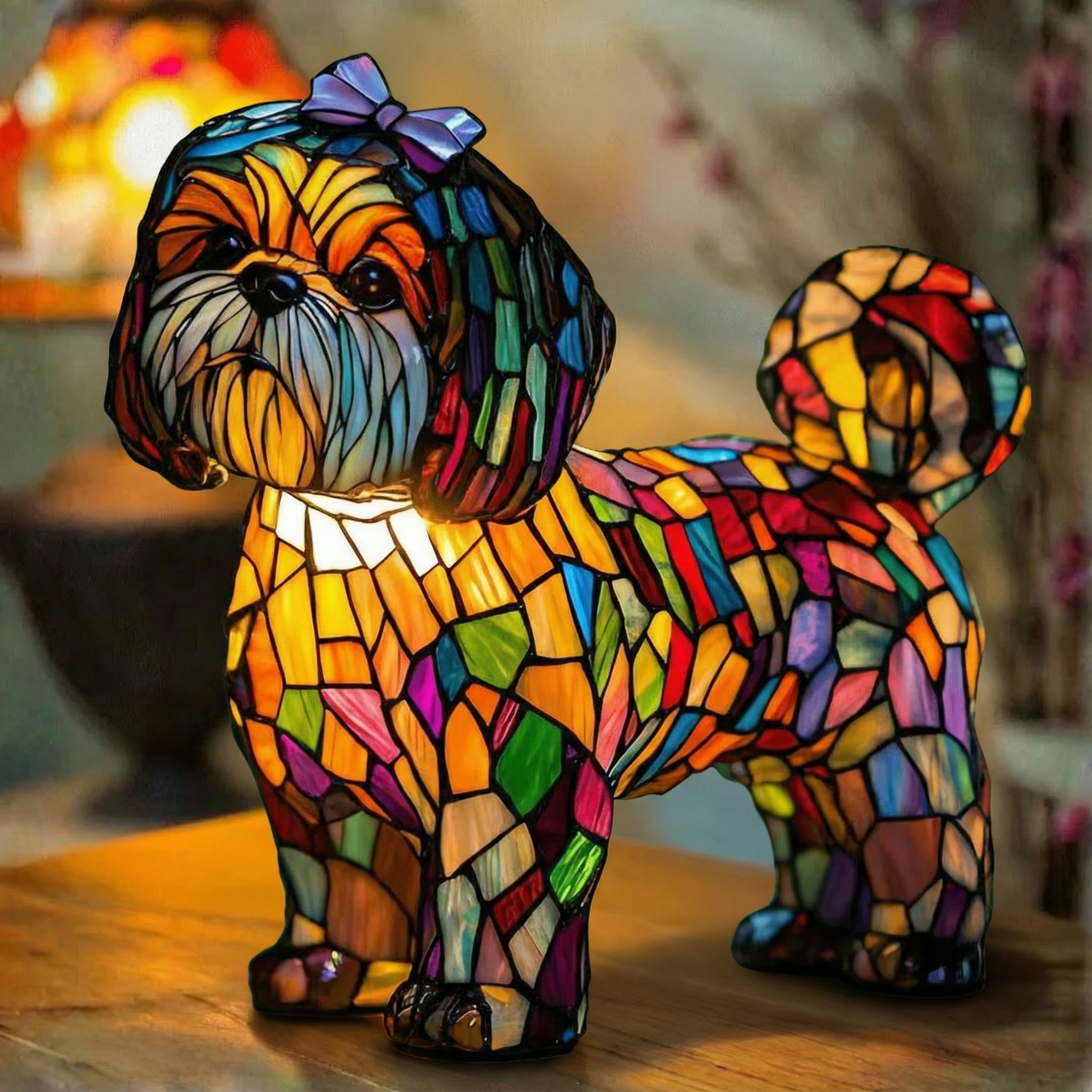 Lilly - Lampa z vitráže