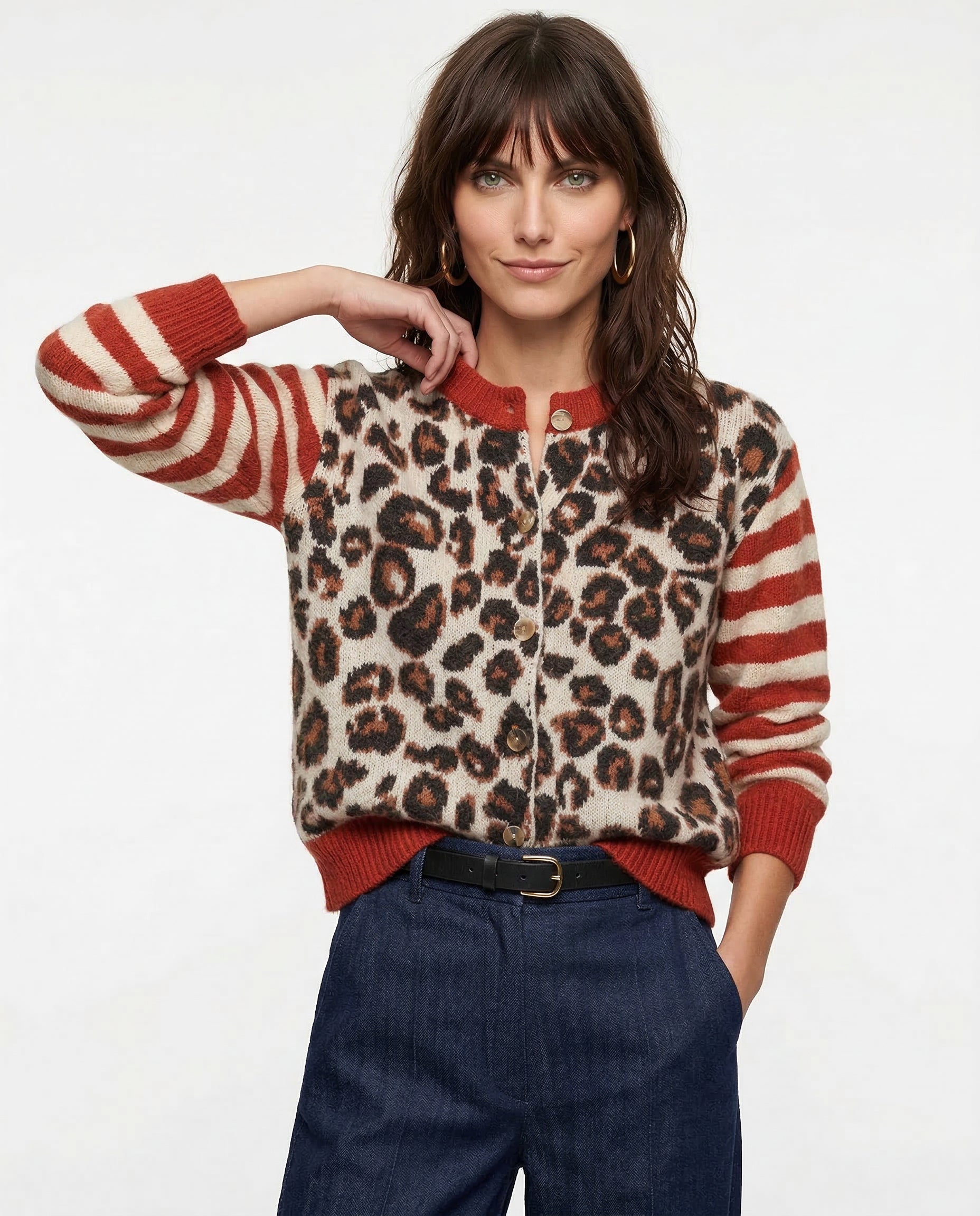 Chloé Halenka s leopardím vzorem