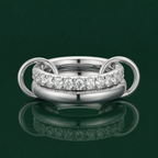 Pave Infinity Flow Ring