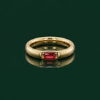 Prsten s Baguette Birthstone Band