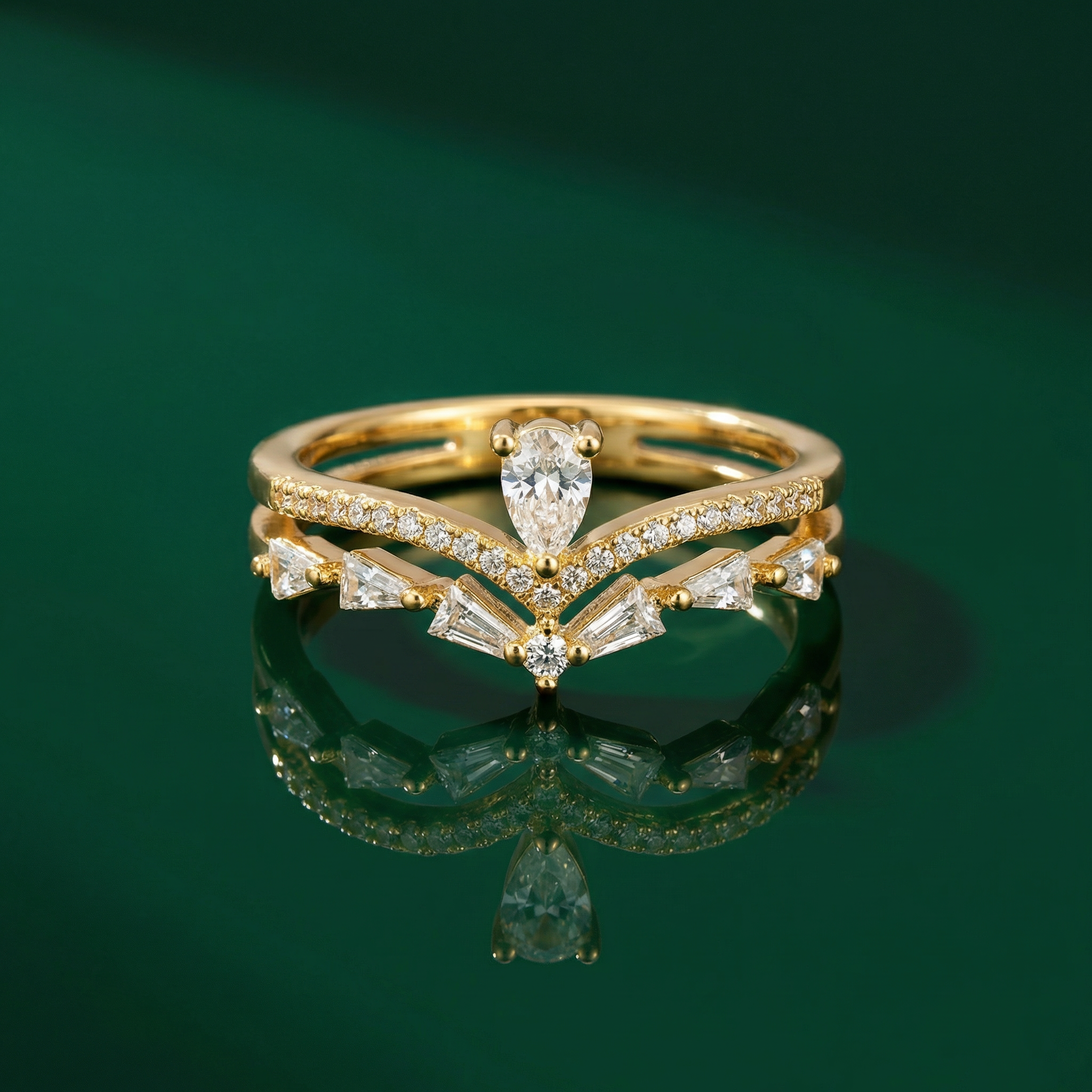 Aura - Elegantní krystalový prsten